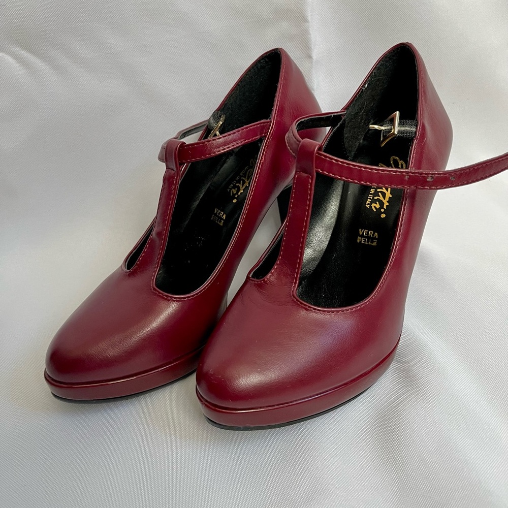 High heeled shoes